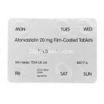 アトルバスタチン 20 mg ブリスターパック情報